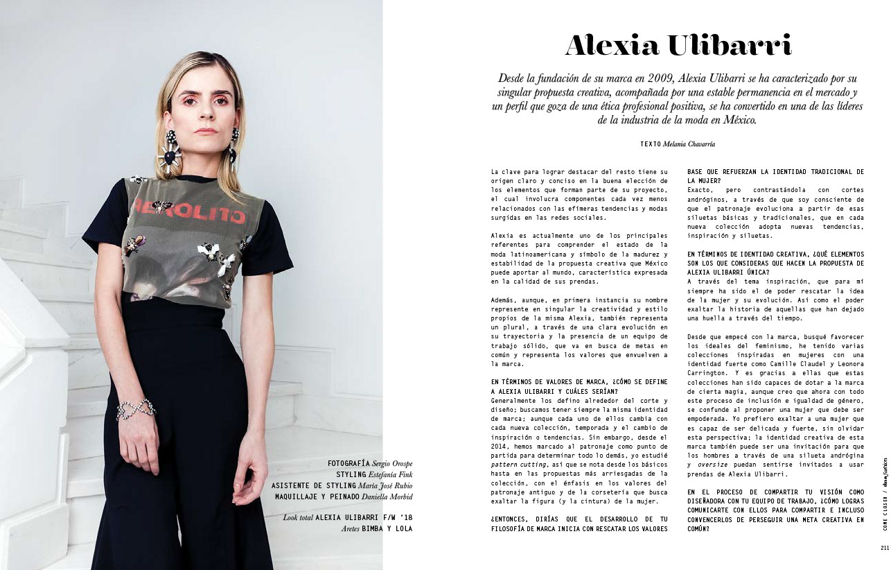 Alexia Ulibarri en DNA Magazine Print Issue - Septiembre 2018