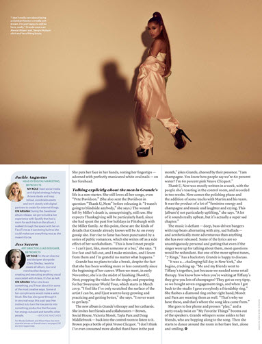 Billboard Magazine featuring Ariana Grande wearing Alexia Ulibarri